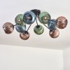 Koyoto Plafoniera, Lampada a sfera 85 cm Blu, Verde, Ramato, 10-Luci