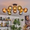 Koyoto Plafoniera, Lampada a sfera 85 cm Blu, Oro, Verde, Ramato, 10-Luci
