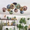 Koyoto Plafoniera, Lampada a sfera 85 cm Blu, Oro, Verde, Ramato, 10-Luci