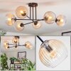 Koyoto Plafoniera, Lampada a sfera 80 cm Ambrato, Chiaro, 6-Luci