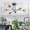 Koyoto Plafoniera, Lampada a sfera 80 cm Ambrato, Chiaro, 6-Luci