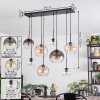 Koyoto Lampadario a sospensione, Lampada a sfera, Lampada a sospensione Ambrato, Chiaro, Grigio fumo, 8-Luci