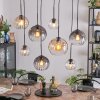 Koyoto Lampadario a sospensione, Lampada a sfera, Lampada a sospensione Ambrato, Chiaro, Grigio fumo, 8-Luci