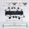 Koyoto Lampadario a sospensione, Lampada a sfera, Lampada a sospensione Ambrato, Chiaro, Grigio fumo, 8-Luci