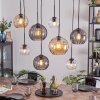 Koyoto Lampadario a sospensione, Lampada a sfera, Lampada a sospensione Ambrato, Chiaro, Grigio fumo, 8-Luci