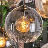 Koyoto Lampadario a sospensione, Lampada a sfera, Lampada a sospensione Ambrato, Chiaro, Grigio fumo, 8-Luci