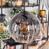 Koyoto Lampadario a sospensione, Lampada a sfera, Lampada a sospensione Ambrato, Chiaro, Grigio fumo, 6-Luci