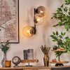 Koyoto Lampada a sfera, Applique Ambrato, Chiaro, Grigio fumo, 3-Luci