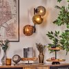 Ripoll Lampada a sfera, Applique Oro, Ramato, Grigio fumo, 3-Luci