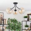 Koyoto Plafoniera, Lampada a sfera Ambrato, Chiaro, 3-Luci