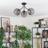 Koyoto Plafoniera, Lampada a sfera Grigio fumo, 3-Luci