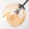 Koyoto Plafoniera, Lampada a sfera Ambrato, Chiaro, Grigio fumo, 3-Luci