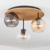 Koyoto Plafoniera, Lampada a sfera Écru, Nero, 3-Luci