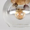 Koyoto Plafoniera, Lampada a sfera Écru, Nero, 3-Luci