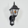 Naofe Lampada da parete per esterno, Applique Nero, 1-Luce, Sensori di movimento