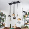 Ripoll Lampadario a sospensione, Lampada a sfera, Lampada a sospensione Ambrato, Chiaro, Grigio fumo, 6-Luci