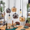 Ripoll Lampadario a sospensione, Lampada a sfera, Lampada a sospensione Ambrato, Chiaro, Grigio fumo, 6-Luci