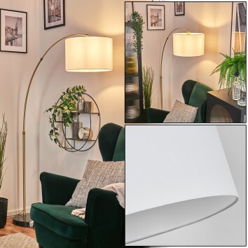 Soungou Lampada da terra Ottone, Nero, 1-Luce