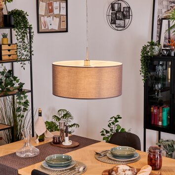 Pilaru Lampadario a sospensione, Lampada a sospensione Cromo, Nichel opaco, 1-Luce
