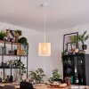 Desroches Lampadario a sospensione, Lampada a sospensione Bianco, 1-Luce