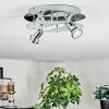 Mirando Plafoniera, Faretto da soffitto LED Cromo, Argento, Trasparente, chiaro, 4-Luci