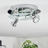 Mirando Plafoniera, Faretto da soffitto LED Cromo, Argento, Trasparente, chiaro, 4-Luci