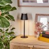 Salgadinho Lampada da tavolo per esterno, Illuminazione bagno, Lampada da tavolo LED Nero, 1-Luce