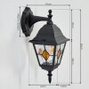 Naofe Lampada da parete per esterno, Applique Nero, 1-Luce
