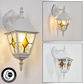 Naofe Lampada da parete per esterno, Applique Bianco, 1-Luce