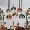 Koyoto Lampadario a sospensione, Lampada a sfera, Lampada a sospensione Blu, Verde, Chiaro, Ramato, 6-Luci