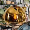Koyoto Lampadario a sospensione, Lampada a sfera, Lampada a sospensione Blu, Oro, Verde, Chiaro, Ramato, 6-Luci