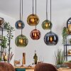 Koyoto Lampadario a sospensione, Lampada a sfera, Lampada a sospensione Blu, Oro, Verde, Ramato, 6-Luci