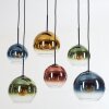 Koyoto Lampadario a sospensione, Lampada a sfera, Lampada a sospensione Blu, Oro, Verde, Chiaro, Ramato, 6-Luci