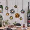 Ripoll Lampadario a sospensione, Lampada a sfera, Lampada a sospensione Écru, Nero, 8-Luci