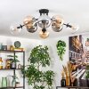 Gastor Plafoniera, Lampada a sfera Ambrato, Chiaro, Grigio fumo, 8-Luci Gastor Plafoniera, Lampada a sfera Ambrato, Chiaro, Grigio fumo, 8-Luci