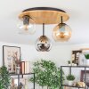 Koyoto Plafoniera, Lampada a sfera 40 cm Écru, Nero, 3-Luci