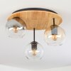 Koyoto Plafoniera, Lampada a sfera 40 cm Écru, Nero, 3-Luci