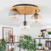 Koyoto Plafoniera, Lampada a sfera 40 cm Écru, Nero, 3-Luci