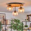 Koyoto Plafoniera, Lampada a sfera 40 cm Écru, Nero, 3-Luci