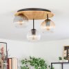 Koyoto Plafoniera, Lampada a sfera 40 cm Écru, Nero, 3-Luci