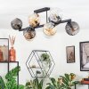 Koyoto Plafoniera, Lampada a sfera Ambrato, Chiaro, Grigio fumo, 10-Luci