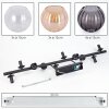 Koyoto Plafoniera, Lampada a sfera Ambrato, Chiaro, Grigio fumo, 10-Luci