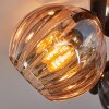 Koyoto Plafoniera, Lampada a sfera Ambrato, Chiaro, Grigio fumo, 10-Luci