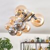 Gastor Plafoniera, Lampada a sfera Oro, Nero, 10-Luci