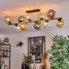 Gastor Plafoniera, Lampada a sfera Oro, Nero, 10-Luci