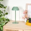 Laken Lampada da tavolo per esterno, Illuminazione bagno, Lampada da tavolo LED Verde, 1-Luce