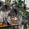 Koyoto Lampadario a sospensione, Lampada a sfera, Lampada a sospensione Chiaro, Grigio fumo, 4-Luci