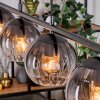 Koyoto Lampadario a sospensione, Lampada a sfera, Lampada a sospensione Chiaro, Grigio fumo, 4-Luci