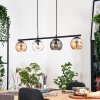 Koyoto Lampadario a sospensione, Lampada a sfera, Lampada a sospensione Ambrato, Chiaro, Grigio fumo, 4-Luci