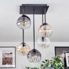 Koyoto Plafoniera, Lampada a sfera Ambrato, Chiaro, Grigio fumo, 5-Luci
